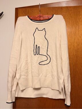 Ann Taylor cotton cat sweater